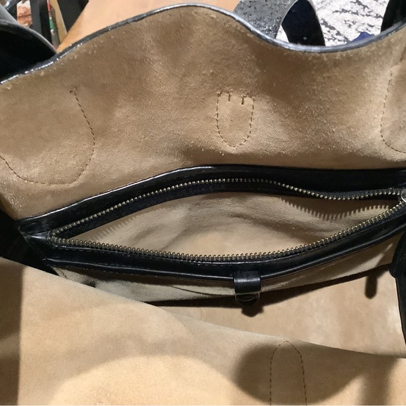 Authentic Polo Ralph Lauren Medium Suede Buckle Tote - Picture 12 of 13